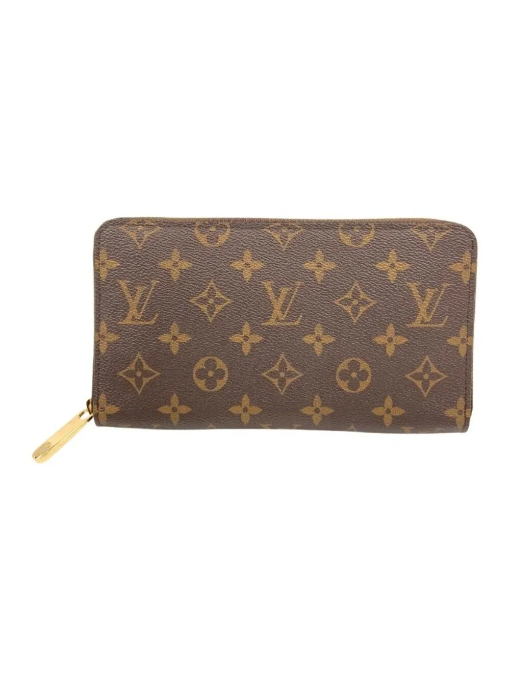 Louis Vuitton Monogram Zippy Organizer NM Zip Around Wallet Brown